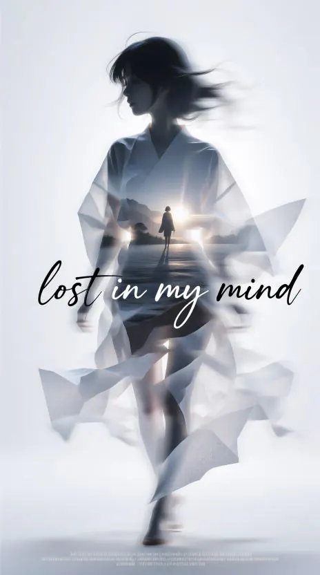 translucent paper sculpture resembling a dreamy female silhouette, Japanese fresh cinematic portrait photography style,  — MiraFrame AI image example